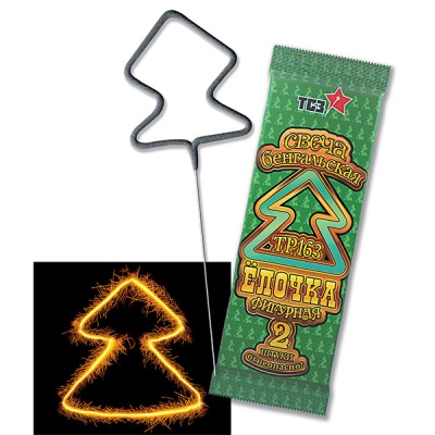 Елочка Бенгальские огни фигурные купить в Камызяке | kamyzyak.salutsklad.ru